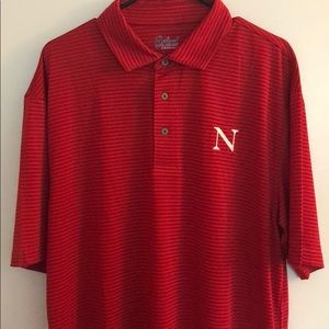 Northeastern University Striped Polo